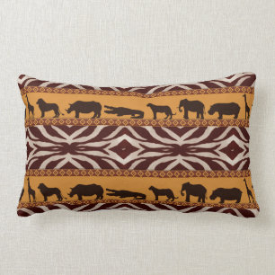 Almofada Lombar Impressão Animal com Padrão Africano de Zebra Tr