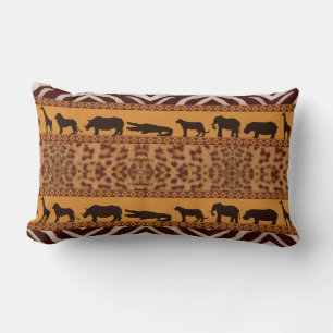 Almofada Lombar Impressão Animal de Padrão Africano Jaguar Moder