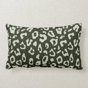 Almofada Lombar Impressão Leopardo - Impressão Verde Selva Verde