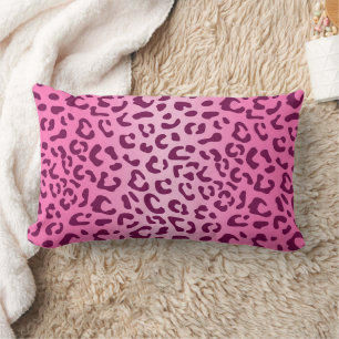 Almofada Lombar Impressão Leopardo Rosa-na moda
