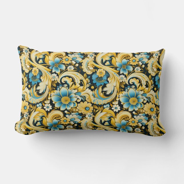 Almofada Lombar Impressão Paisley (Frente)