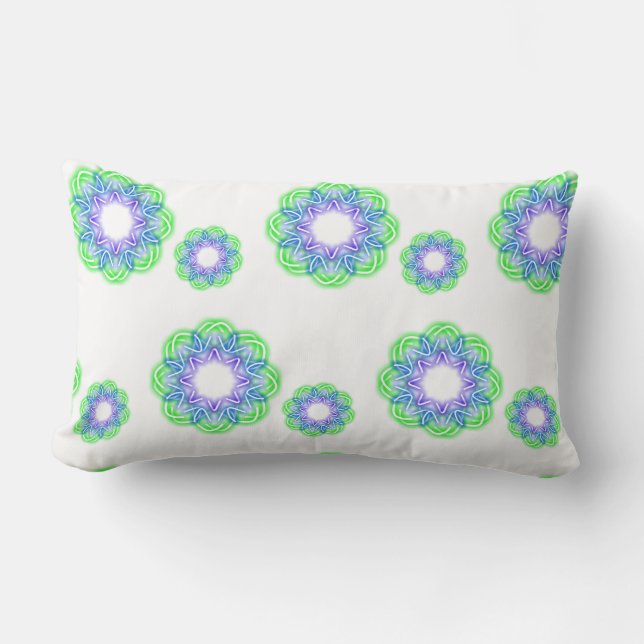 Almofada Lombar Impressões de caleidoscópio (Frente)