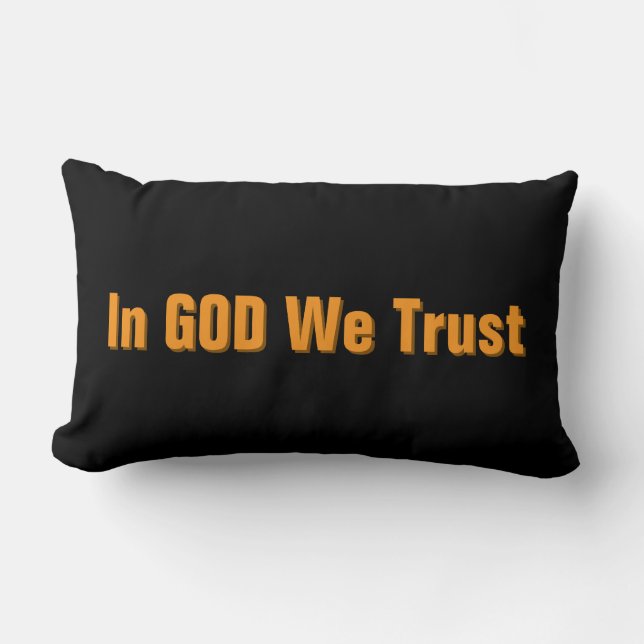 Almofada Lombar In GOD We Trust (Frente)