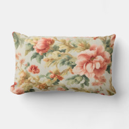 Almofada Lombar Incríveis Flores, Folhas. Pintura