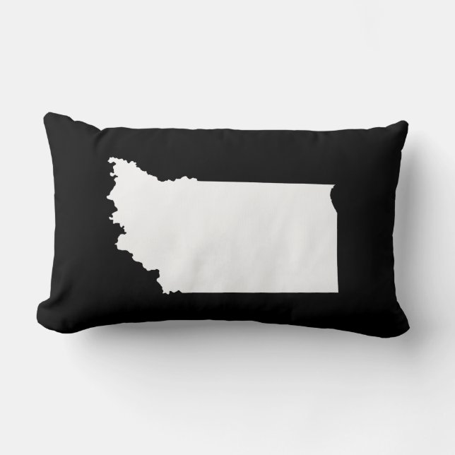 Almofada Lombar Indiana em Preto e Branco (Frente)