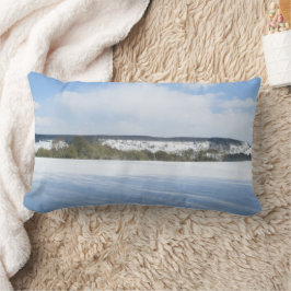 Almofada Lombar Inglês Countryside no inverno - Personalizado