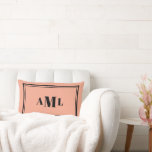Almofada Lombar Iniciais Clássicas Serif<br><div class="desc">O design clássico simples torna uma almofada absolutamente linda. Perfeito para presentear ou comprar para você mesmo. Não hesite em me enviar uma mensagem se desejar letras cursivas ou alterações de cor. Obrigado por visitar minha loja Zazzle!</div>