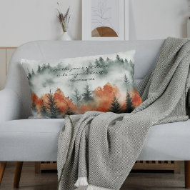 Almofada Lombar Inspirational Bible Verse Colossians 3:15 Nature 