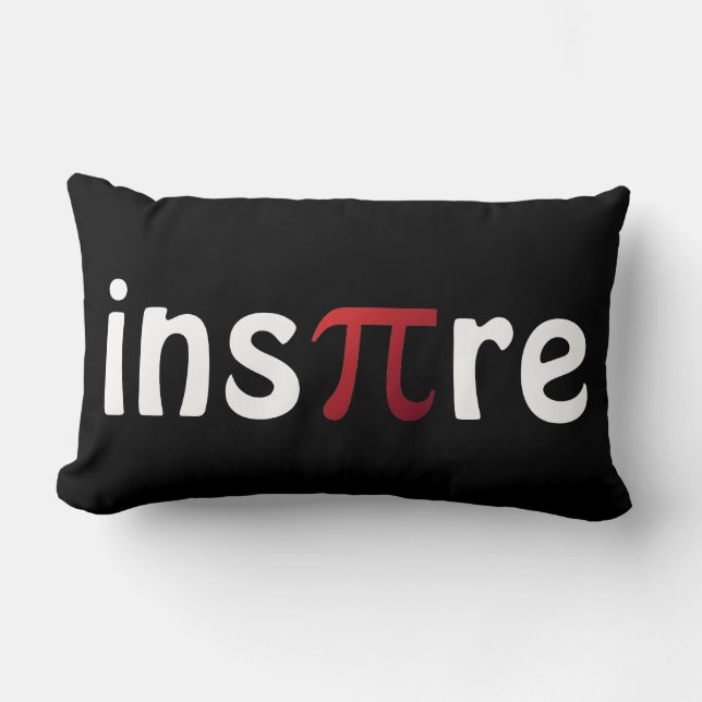 Almofada Lombar Inspire o Geek Matemático Pi Day (Frente)