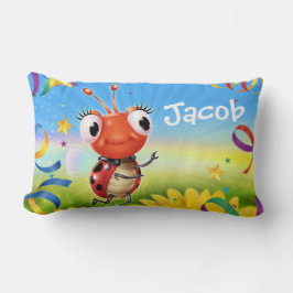 Almofada Lombar Intervalo de Ladybug do Lil do travesseiro largo p