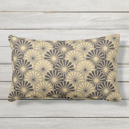 Almofada Lombar Japão. Flores Amarelas.