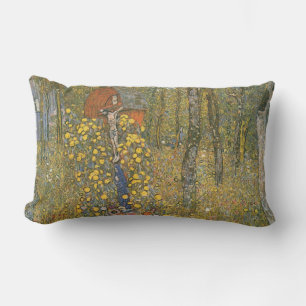 Almofada Lombar Jardim de fazenda com Crucifixo (por Gustav Klimt)