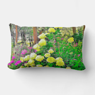 Almofada Lombar Jardim de Hydrangea do Chartreuse Green Limelight