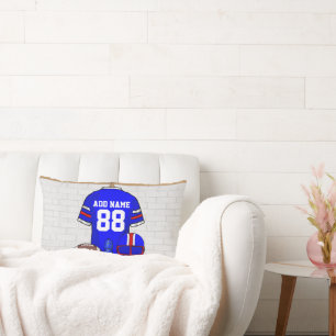 Almofada Lombar Jérsei vermelho branco azul personalizado do
