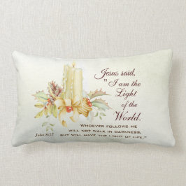Almofada Lombar João 8:12 Jesus disse, eu sou a Luz do Mundo