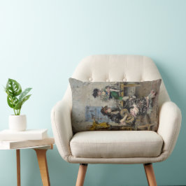 Almofada Lombar Jogadora de Violão Flamenco (Guitarrista Espanhola