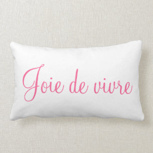 Almofada Lombar Joy de Life e Joie de vivre Decorative Bedroom A