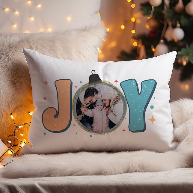 Almofada Lombar Joy Ornament Foto de Natal (Criador carregado)