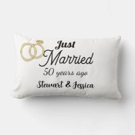 Almofada Lombar Just married 50 year ago wedding anniversary 