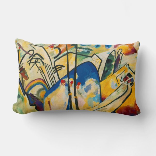 Almofada Lombar Kandinsky Abstrato Composição IV (Frente)