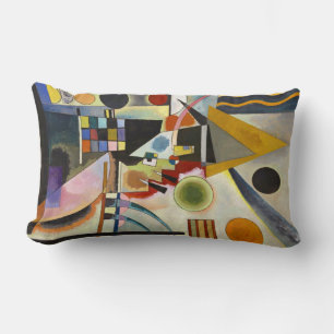 Almofada Lombar Kandinsky Abstrato Trabalho de arte