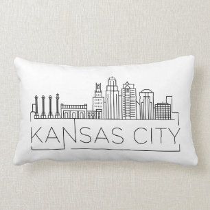 Almofada Lombar Kansas City, Arkansas Skyline Lumbar Travesseiro