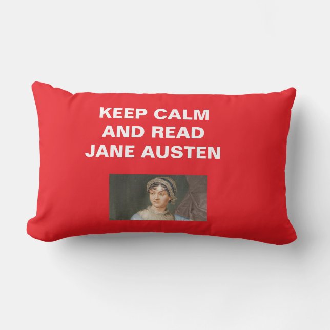 Almofada Lombar Keep Calm, Read Jane Austen Keychain (Frente)