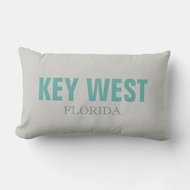Almofada Lombar Key West Florida Beach Travesseiro decorativo (Frente)