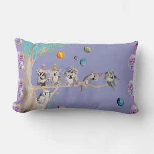 Almofada Lombar Koala Birthday Cute Koalas Childa Cushion Roxo