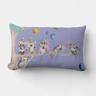 Almofada Lombar Koala Birthday Cute Koalas Childa Cushion Roxo