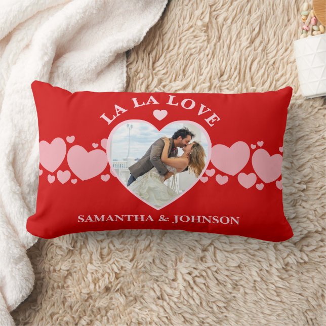 Almofada Lombar La La Love Valentine’s Day Couple Photo (Cobertor)