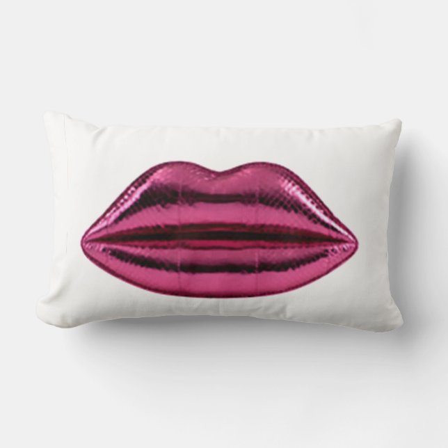 Almofada Lombar Lábios 2 Travesseiro lateral (Frente)