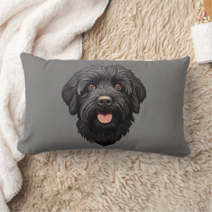 Almofada Lombar Labradoodle Black Dog
