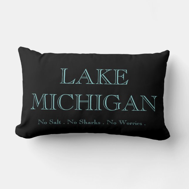 Almofada Lombar Lago Michigan - (Frente)