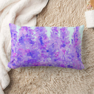 Almofada Lombar Larkspur Floral Travesseiro decorativo