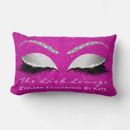 Almofada Lombar Lash de Ocultação da Rosa Rosa Quente da Cinza de