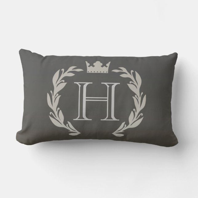 Almofada Lombar Laurel Wreath Monogram (Frente)