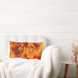 Almofada Lombar Leão flamejante de Judah
