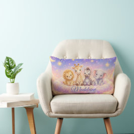 Almofada Lombar Leão Girafa Zebra e Elefante Bebê Personalizado