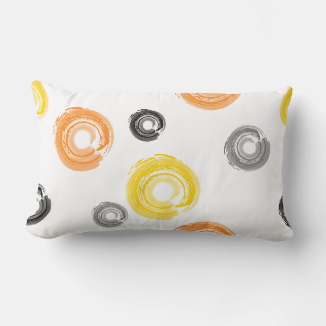 Almofada Lombar Legal, moderna, urbana, moderna arte de pincel de  (Frente)