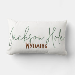 Almofada Lombar Lembrança de Viagem para Jackson Hole, Wyoming