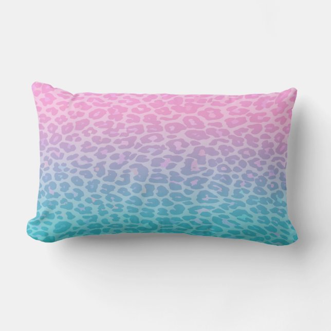 Almofada Lombar Leopardo Pastel de Ombre (Frente)