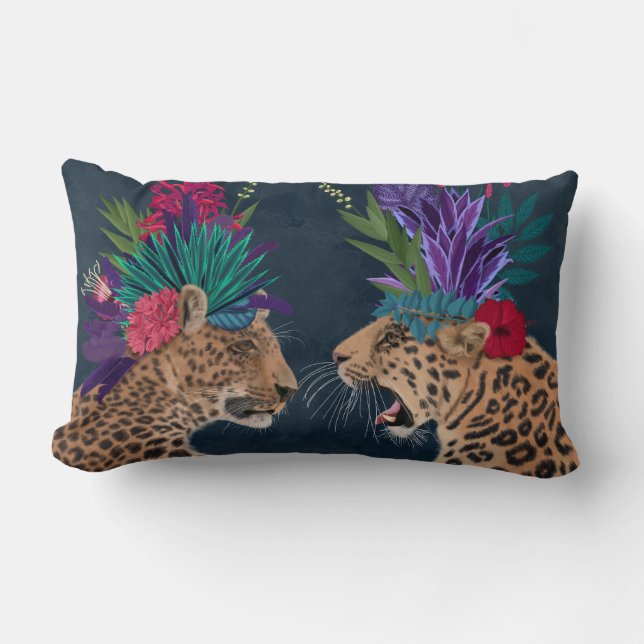 Almofada Lombar Leopardos Hot House | CASAL (Frente)