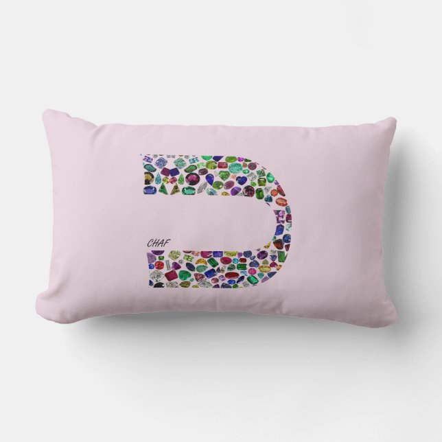 Almofada Lombar Letra 'CHAF' (Frente)
