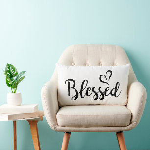 Almofada Lombar letra chic BLESSED