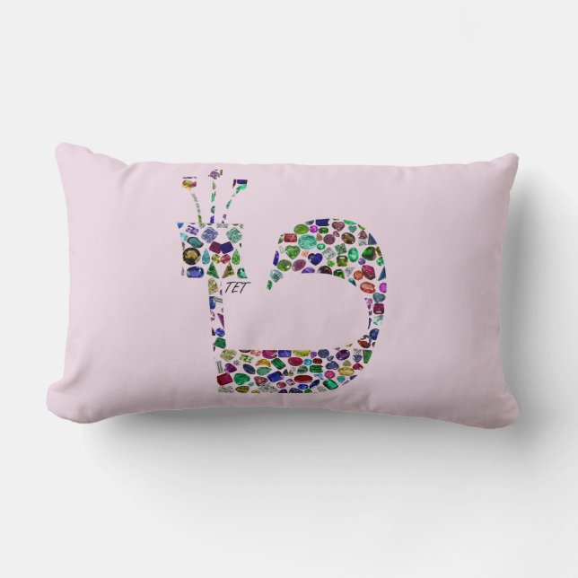 Almofada Lombar Letra hebraica 'TET' (Frente)