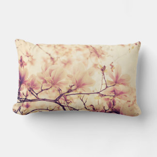 Almofada Lombar Linda flor pastel magnolia