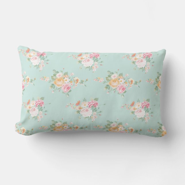 Almofada Lombar linda, horta, chique, chic country, floral, (Frente)