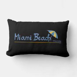 Almofada Lombar Linda Miami Flórida com Guarda-chuvas