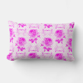 Almofada Lombar Linda Vintage Purple Floral